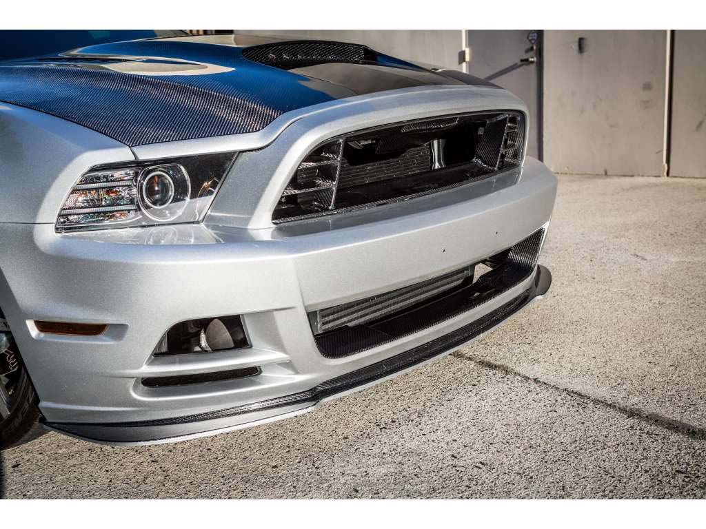 2013 2014 Ford Mustang GT Carbon Fiber Front Bumper Upper Insert