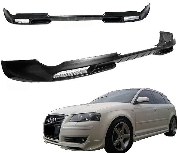 Audi A Front Bumper Lip Spoiler Abt Poly Urethane Blf Aa Pu