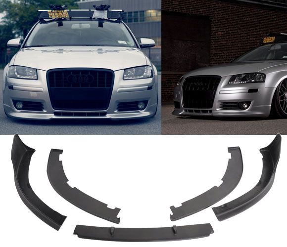 Audi A Vortex Style Front Bumper Lip Spoiler Poly Urethane