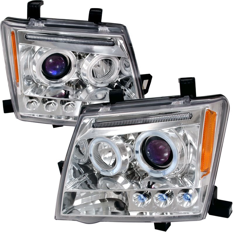 Nissan Xterra Halo Led Chrome Projector Headlights Lhp