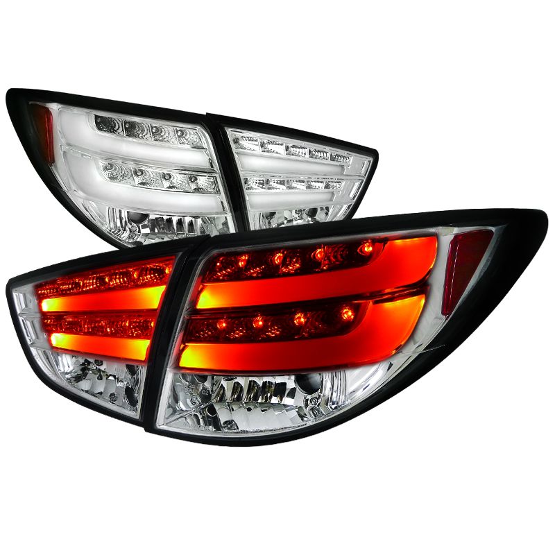 2010 2015 Hyundai Tucson Chrome LED Tail Lights LT TUC10CLED TM