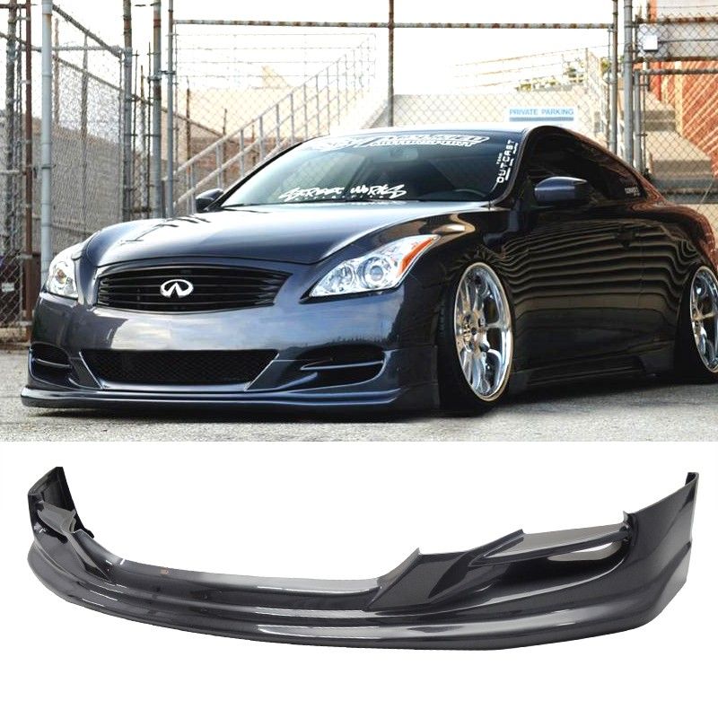 2008 2010 Infiniti G37S 2DR Coupe TS Polyurethane Front Bumper Lip