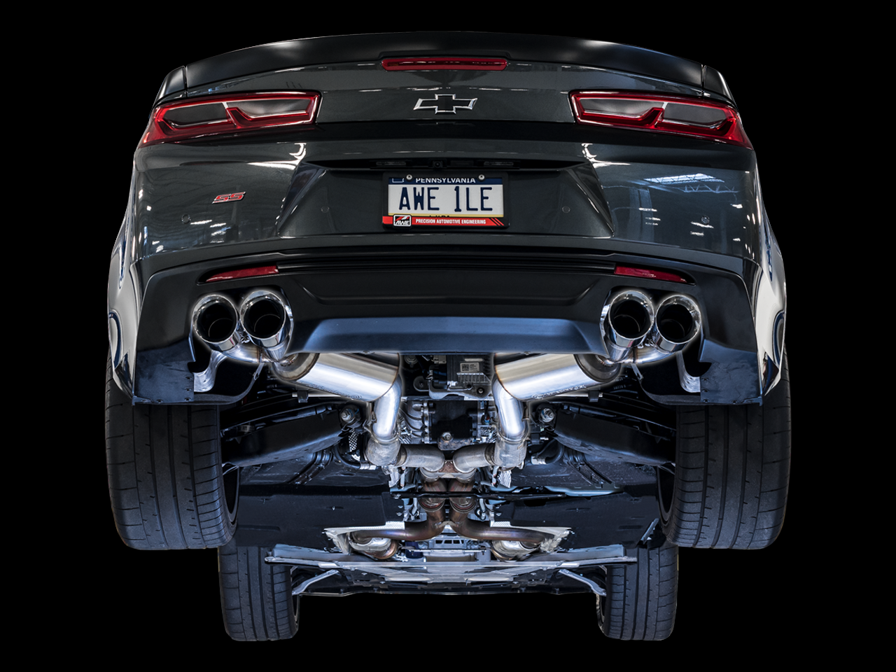 Awe Touring Edition Axle Back Exhaust For Gen Camaro Ss Zl Chrome