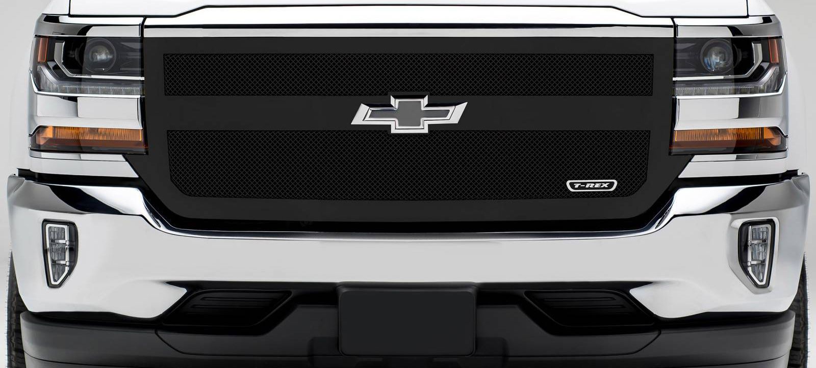 Silverado Grille 16 18 Chevrolet Silverado Mild Steel Powdercoat Black