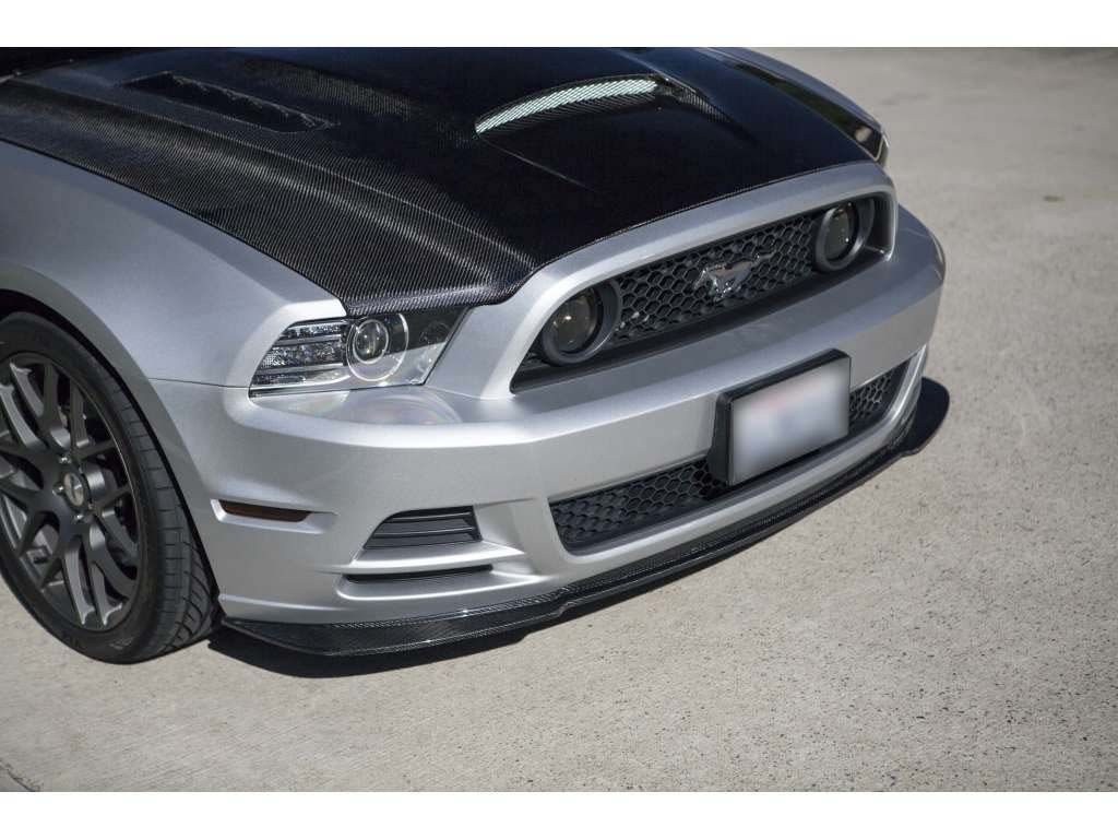 2013-2014 Ford Mustang V6/GT/Boss Carbon Fiber Front Bumper Lip Spoiler ...