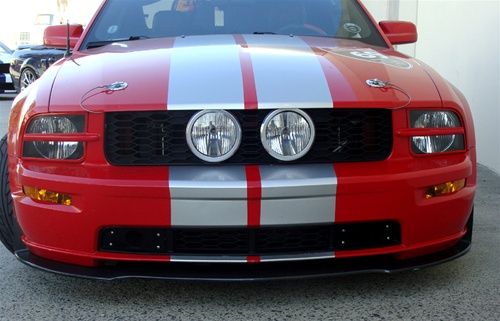 2005-2009 Ford Mustang GT Carbon Fiber Front Bumper Lip Spoiler ...