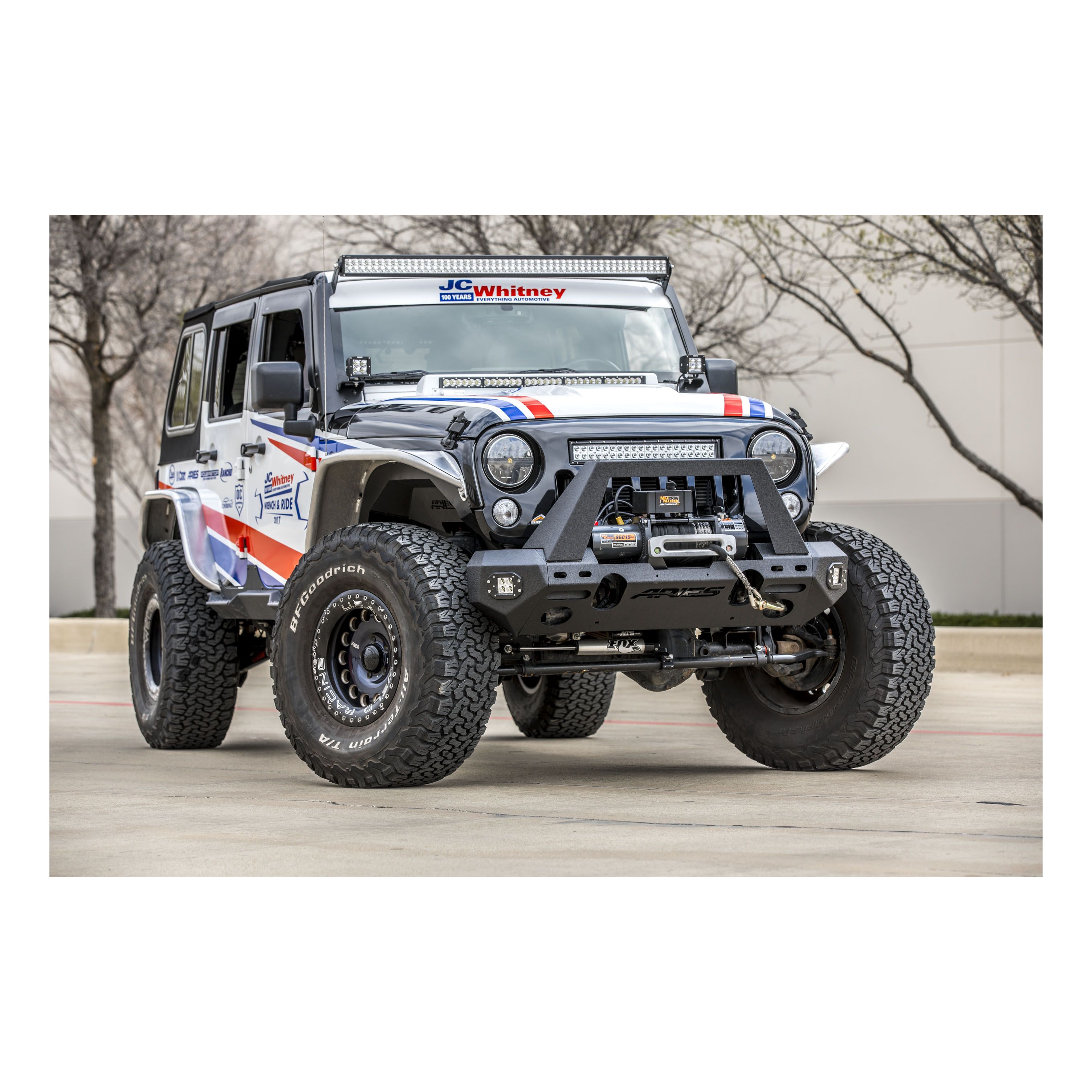 2007-2017 Jeep Wrangler Aries Raw Aluminum Front Fender Flares ...