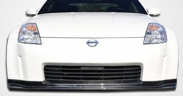 2003 2005 Nissan 350z Carbon Fiber N 1 Front Lip Under Spoiler Air Dam 1 Piece