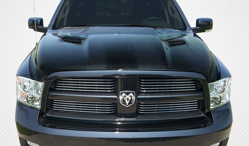 2009-2017 Dodge Ram 1500 Carbon Fiber MP-R Hood - 1 Piece - 107104