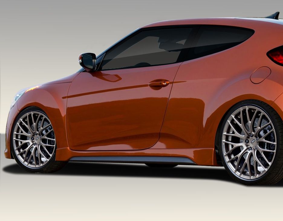 2012-2016 Hyundai Veloster Duraflex Turbo Look Side Skirts ...