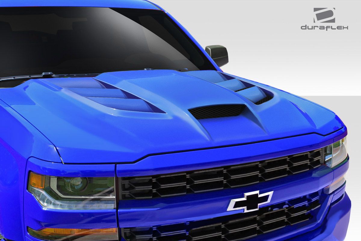 2016-2018 Chevrolet Silverado Duraflex Viper Look Hood 1PC - 114233