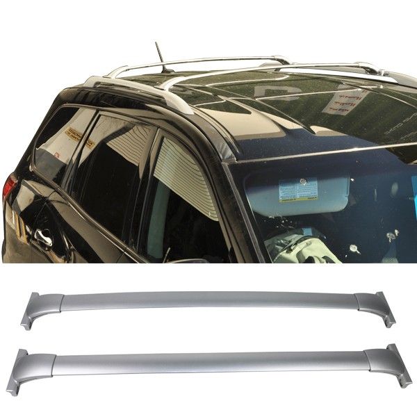 2013-2017 Nissan Pathfinder Roof Rack Top Cross Bar Rail Pair-Silver