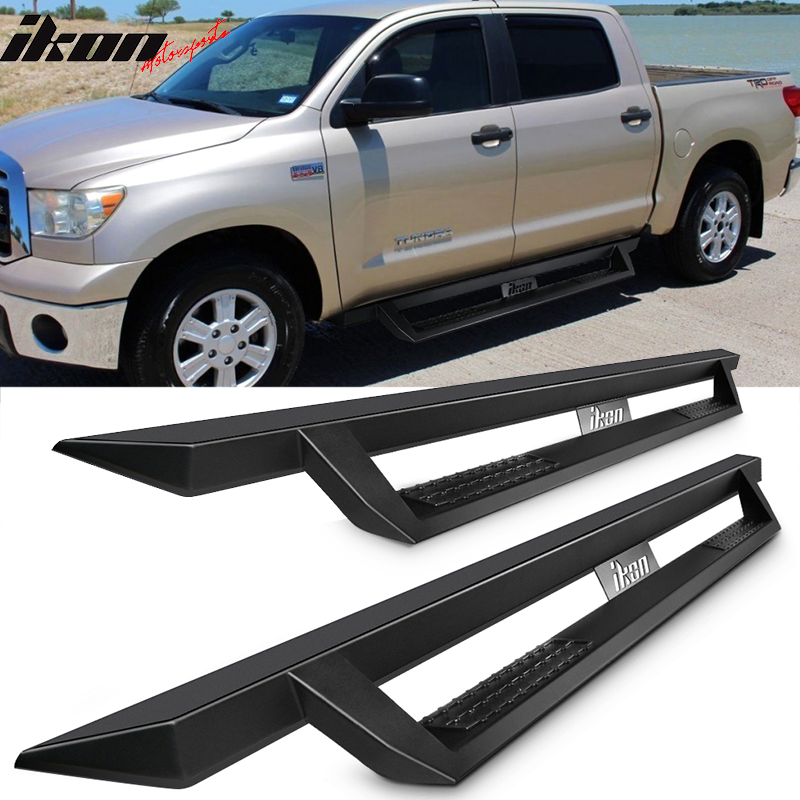 2007-2018 Toyota Tundra Crew Max Ikon V1 Style Steel Running Boards ...