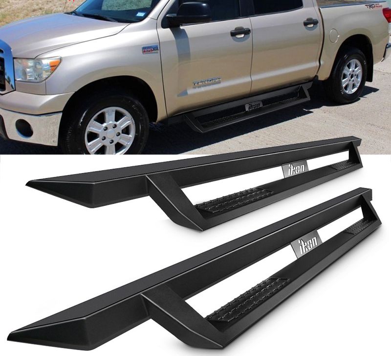 2007-2018 Toyota Tundra Crew Max Ikon V1 Style Steel Running Boards ...