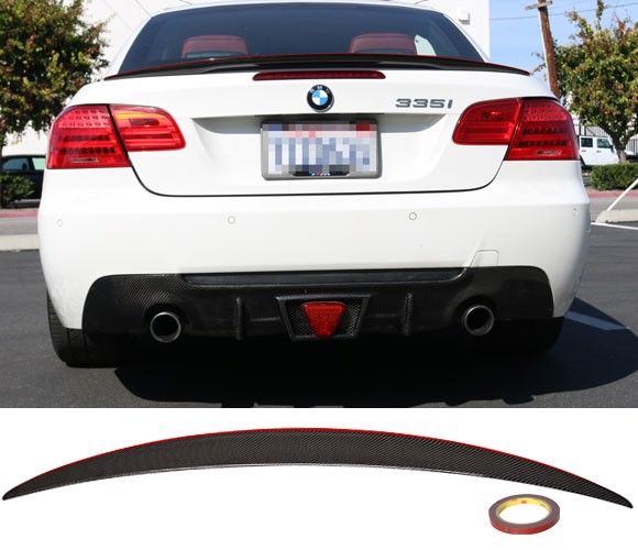 2007-2013 BMW 3-Series E93 Convertible Carbon Fiber P Style Red Line ...