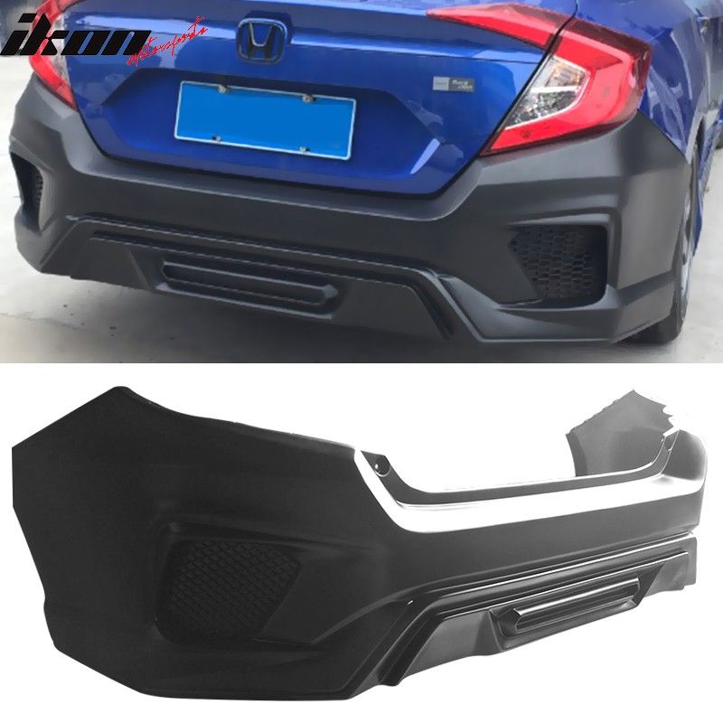 Honda Civic Sedan Concept Style Rear Bumper Conversion Polypropylene Bkp Hc C R