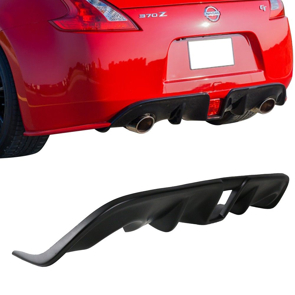 2009-2019 Nissan 370z Rear Bumper Diffuser Unpainted Polypropylene ...