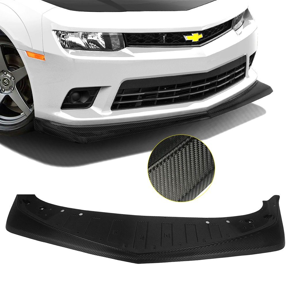 2014-2015 Chevrolet Camaro Z28 Style Front Bumper Lip Carbon Fiber