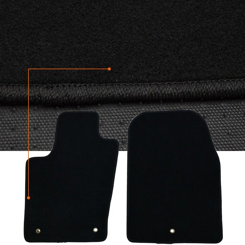 20112017 Dodge Durango Floor Mats Carpets 2PC Black Nylon CP176BK