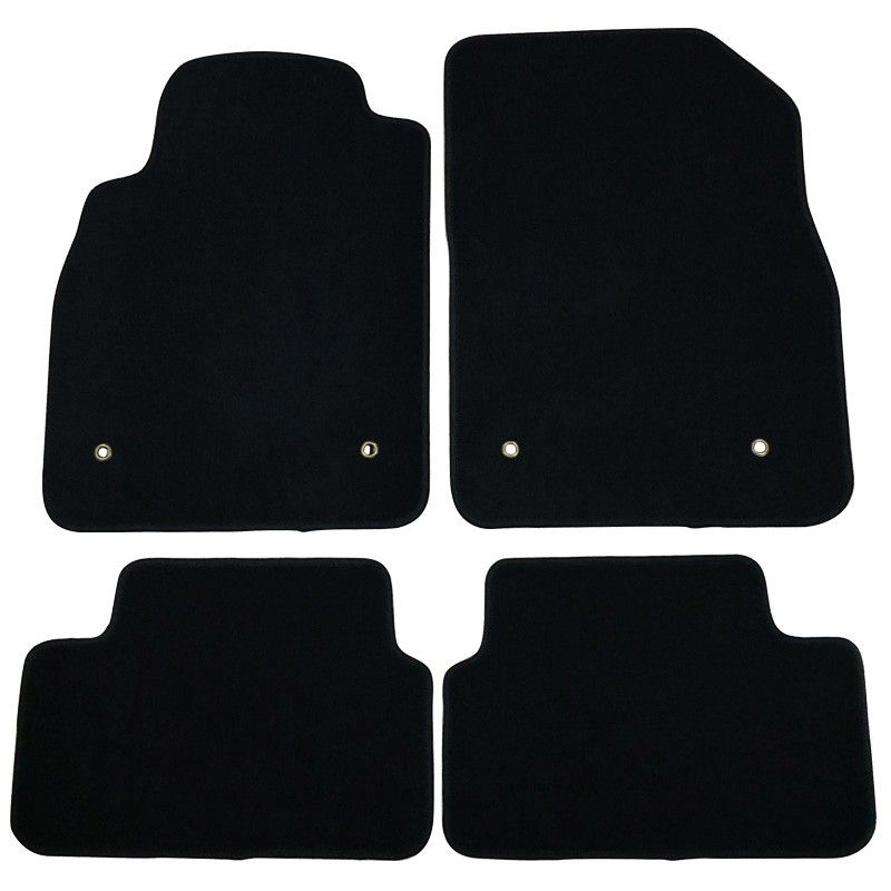 2008-2016 Chevrolet Cruze Floor Mats Front & Rear 4PC Black Nylon - CP182BK