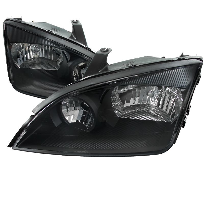 2005-2007 Ford Focus Black Euro Headlights-2LH-FOC05JM-RS