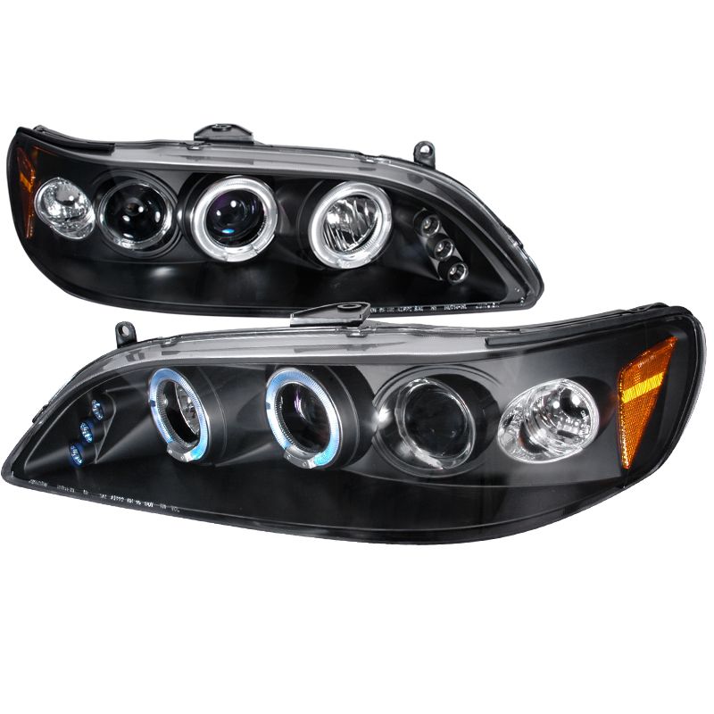 1998-2002 Honda Accord Halo LED Black Projector Headlights - 2LHP ...