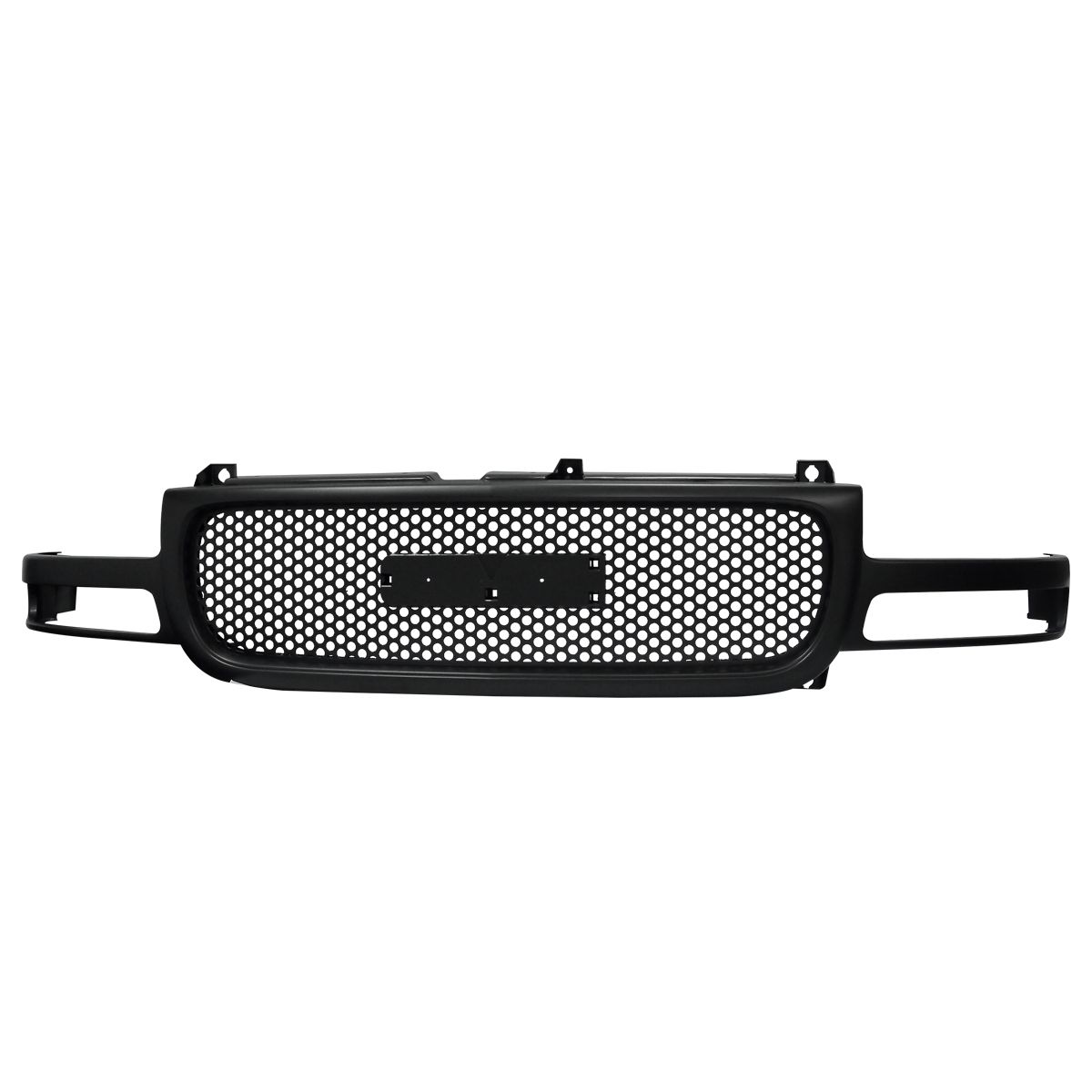 1999-2002 GMC Sierra 1500 Gloss Black Mesh Front Grille - HG-GMC99JMO