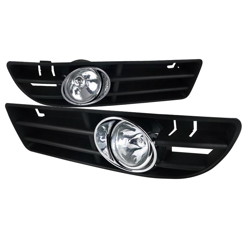 1999-2004 VW Jetta Clear/Chrome OEM Fog Lights-LF-JET99COEM-TL