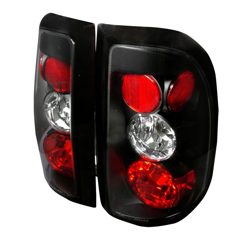 1997-2004 Dodge Dakota Black Euro Tail Lights-LT-DAK97JM-TM