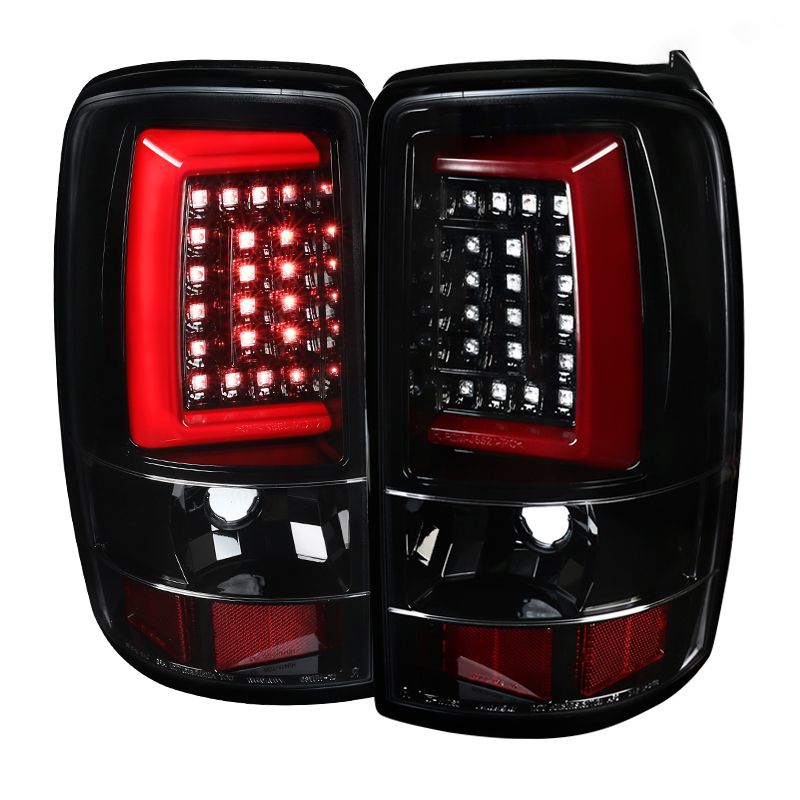 2000-2006 GMC Yukon Base/Denali Gloss Black LED-Bar Tail Lights - LT ...