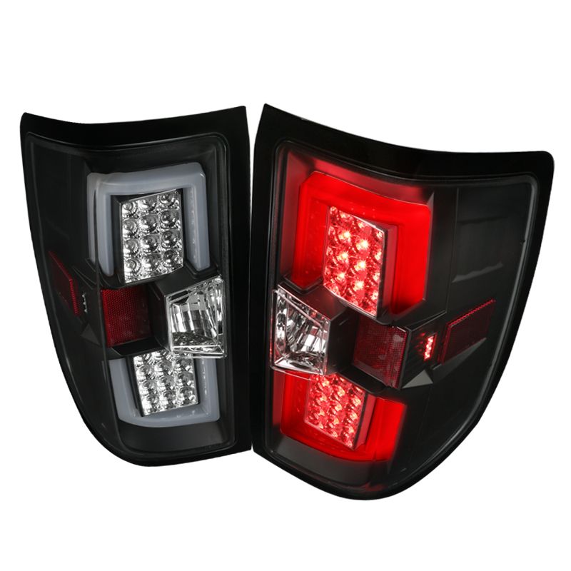 2014-2015 Chevrolet Silverado 1500 Black LED Tail Lights - LT-SIV14JMLED-TM