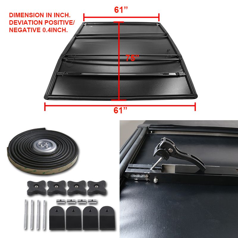 2014-2019 Nissan Frontier 6 ft. Bed TriFold Tonneau Bed ...