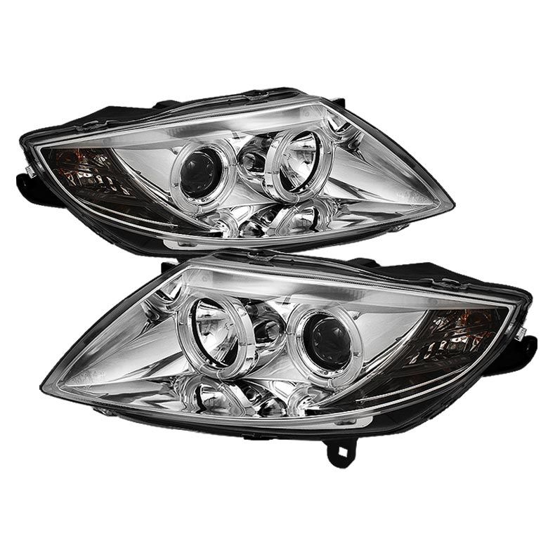 2003-2008 BMW Z4 Smoke Halo HID Projector Headlights - 444-BMWZ403-HID-C