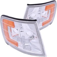 1994-1997 Honda Accord Anzo Euro Corner Lights Chrome W/ Amber Reflector - 521028