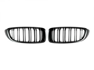 2014-2016 BMW 4-Series F32 Coupe & M4 F82 Replacement Dual-Slats Stealth Black F