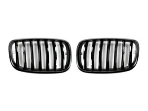 2007-2013 BMW X5 E70/X5M Replacement Glazing Black Front Grille - BM-0224-GB