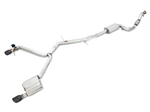 AWE SwitchPath Exhaust for B9 A5, Dual Outlet - Diamond Black Tips (includes DP and SwitchPath Remote) - 3025-33026