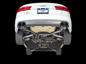 AWE Touring Edition Exhaust for Audi C7 S6 4.0T - Polished Silver Tips - 3415-42010