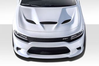 2015-2023 Dodge Charger Duraflex Hellcat Look Hood - 1 Piece - 112614