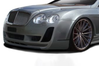 Aero Function AF-2 Style Fiberglass/FRP Front Bumper Lip/Add On for 2003-2010 Bentley Continental GT - 119643