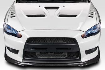 2008-2017 Mitsubishi Lancer / Lancer Evolution 10 Lancer Duraflex Race Hood - 1 Piece - 114018