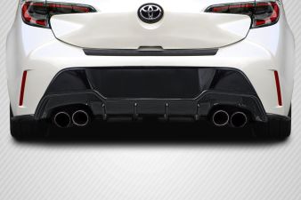 2019-2023 Toyota Corolla Hatchback Carbon Creations A Spec Rear Diffuser - 3 Piece - 115775