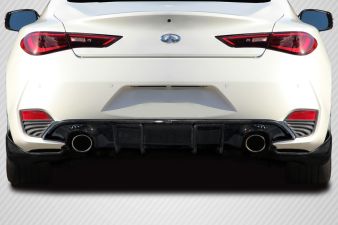 2017-2022 Infiniti Q60 Carbon Creations J Spec Rear Diffuser - 3 Piece - 116088