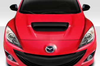 2010-2013 Mazda MazdaSpeed 3 Duraflex Ram Air Hood Scoop - 1 Piece - 116117