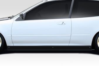 1992-1995 Honda Civic 2DR / HB Duraflex Time Attack Side Skirt Rocker Panels - 2 Piece - 116317