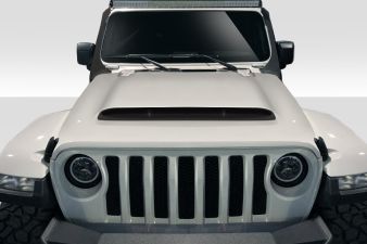 2019-2022 Jeep Wrangler JL Gladiator JT Duraflex Demon Look Hood - 1 Piece - 116496