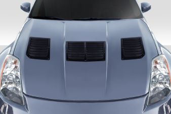 2003-2006 Nissan 350Z Z33 Duraflex GT1 Hood Vents - 3 Piece - 116506