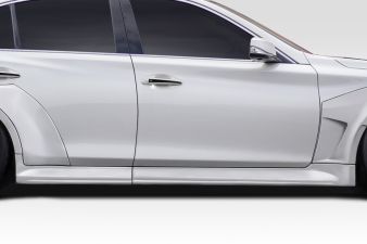 2014-2023 Infiniti Q50 Duraflex Redline Wide Body Side Skirts Rocker Panels - 4 Piece - 116525