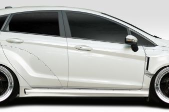 2014-2019 Ford Fiesta Duraflex CPR Wide Body Side Skirt Rocker Panels - 2 Piece - 116927