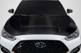 2019-2021 Hyundai Veloster Carbon Fiber J Speed Hood - 1 Piece - 117052